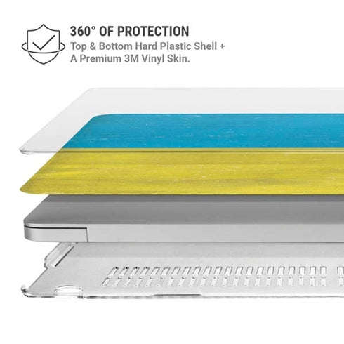 Ukraine Flag Distressed MacBook Pro 13in (2020) Case plus Skin